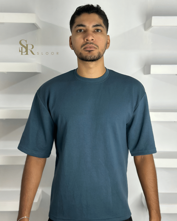 Basic Drop Shoulder T-Shirt (Petrol)