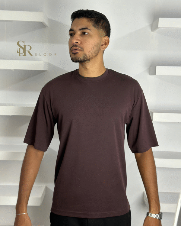 Basic Drop Shoulder T-Shirt (Dark Copper)