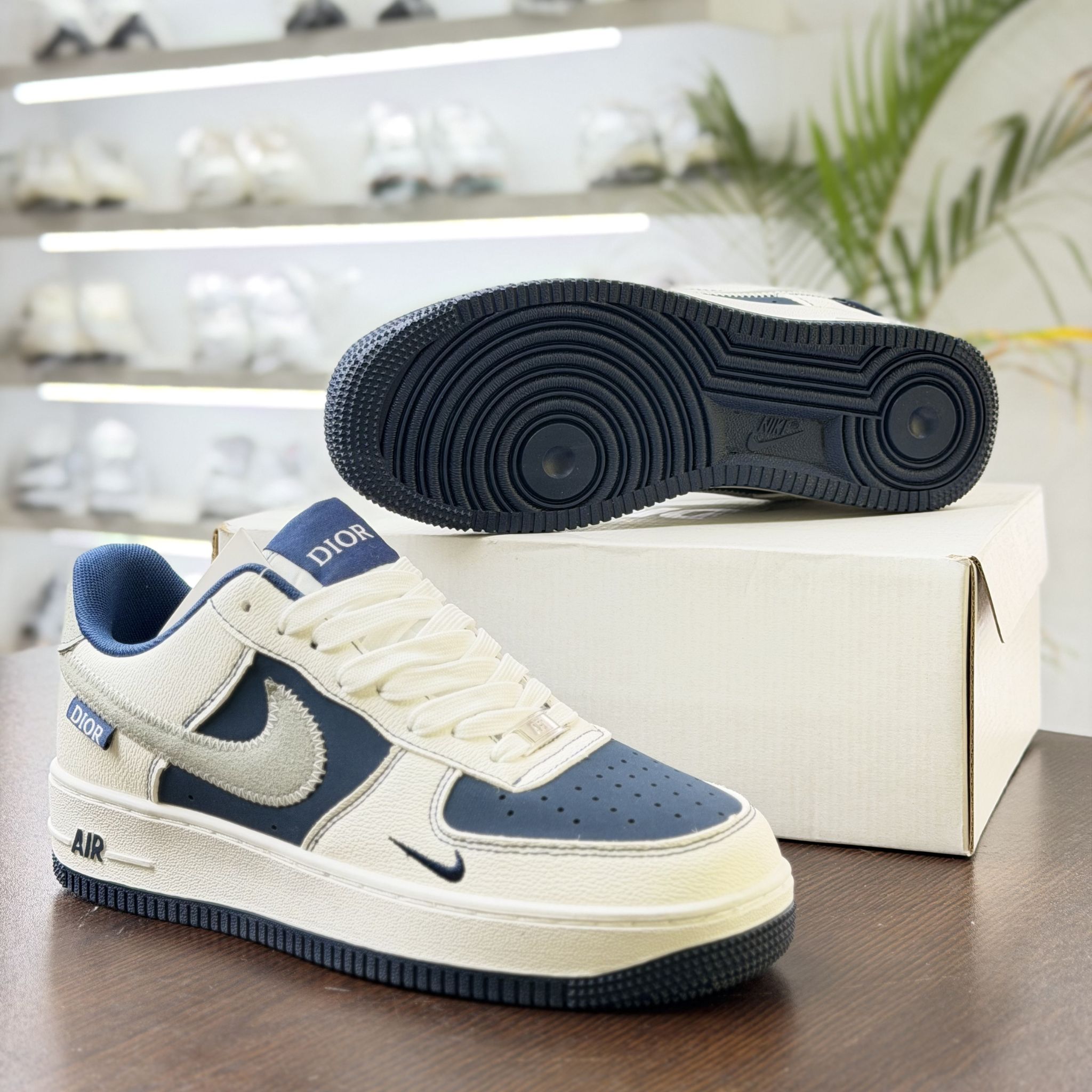 Air Force 1 Dior Blue Grey - Image 4