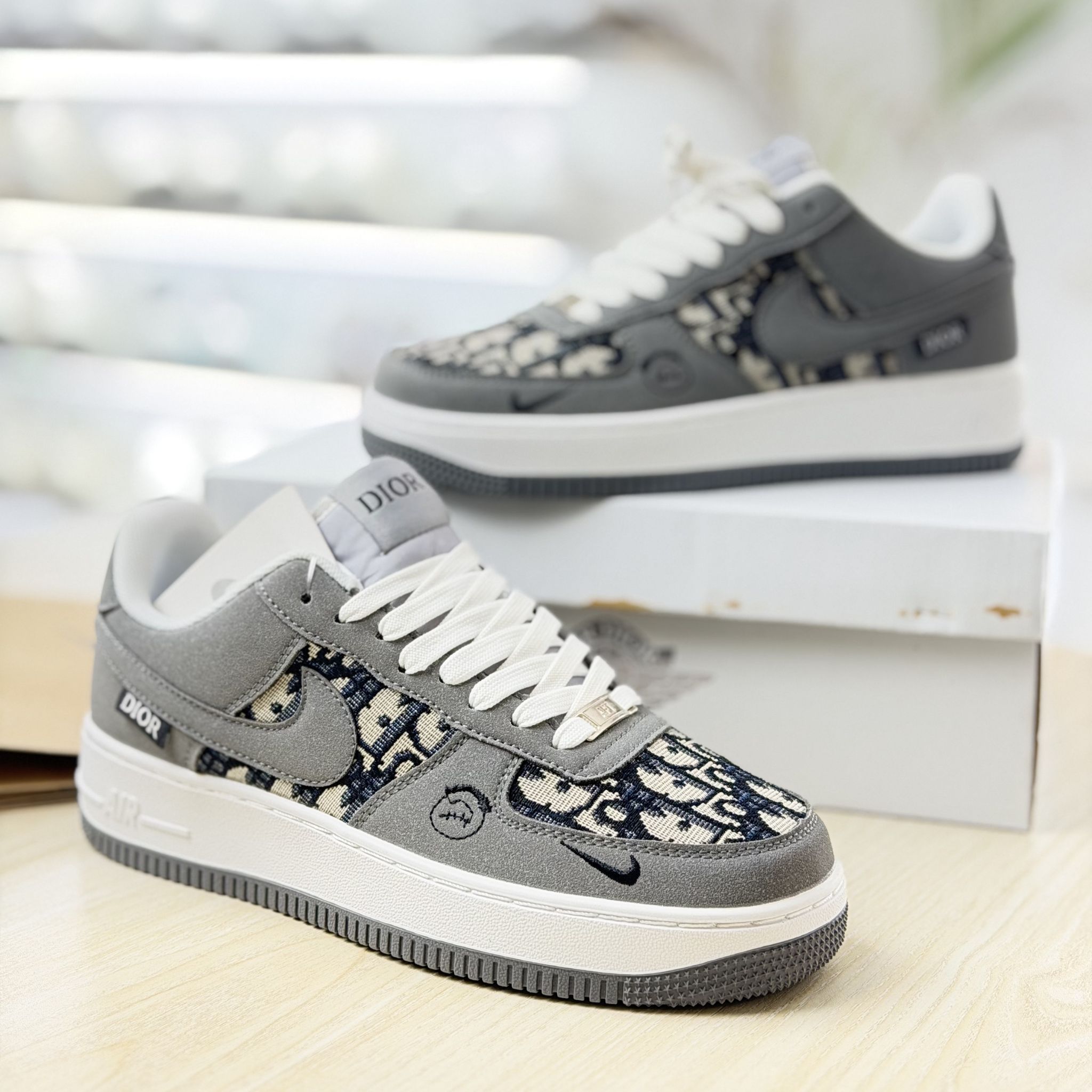Dior x Air Force 1 Ash - Image 3