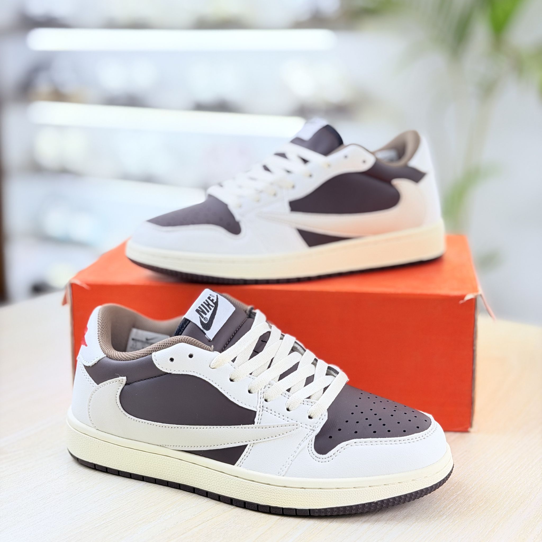Nike Air Jorden 1 Travis Scott Grey and White - Image 3