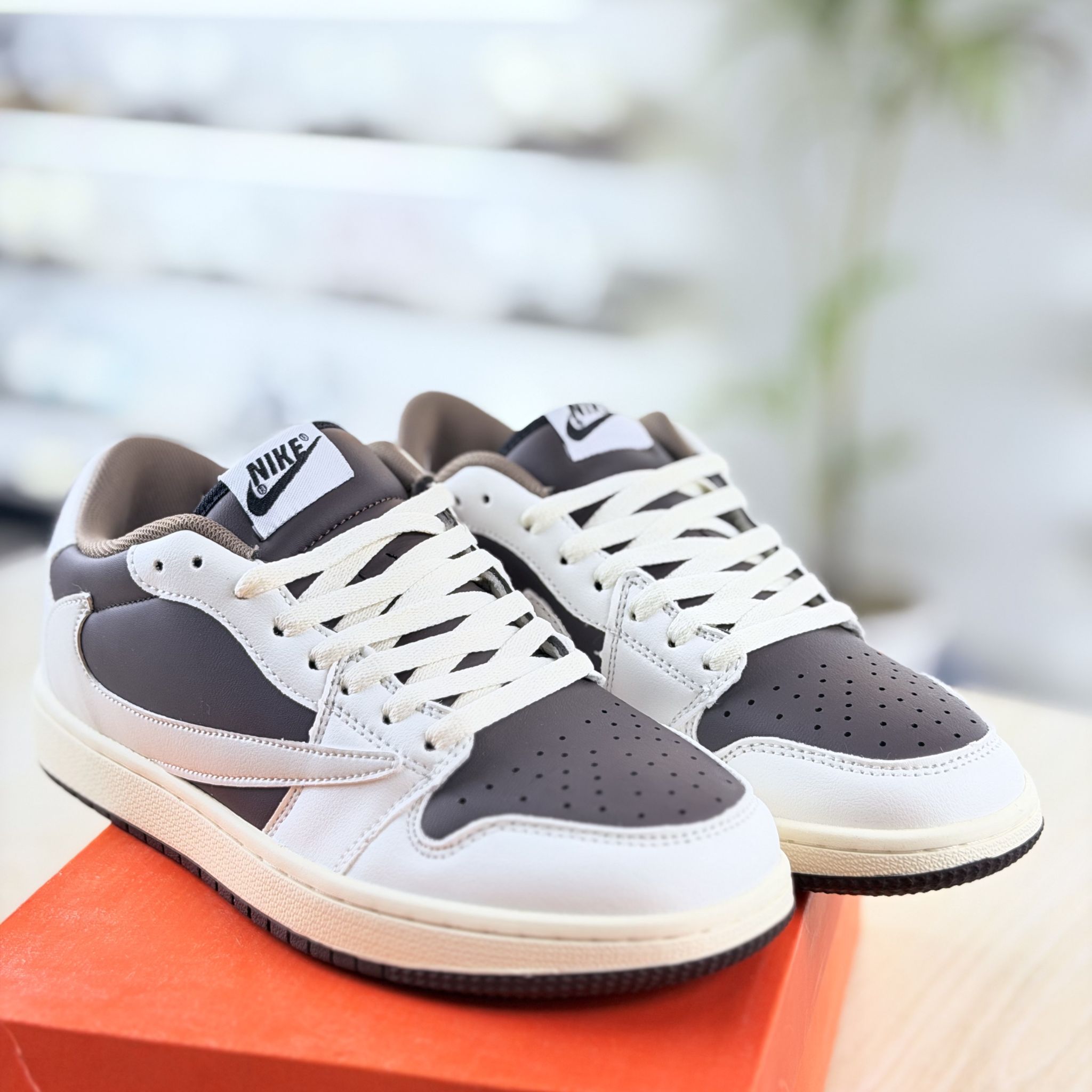 Nike Air Jorden 1 Travis Scott Grey and White - Image 5